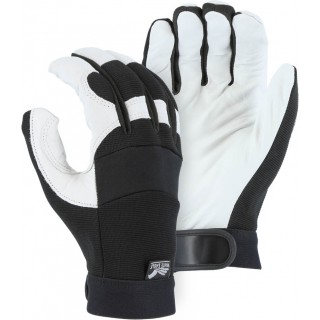 2153 Majestic® White Eagle Mechanics Glove with Grain Goatskin Palm and Knit Back